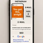 Ejemplos de cómo aplicar el marketing bilingüe para empresas en redes sociales, email y SEO para conectar con clientes 2