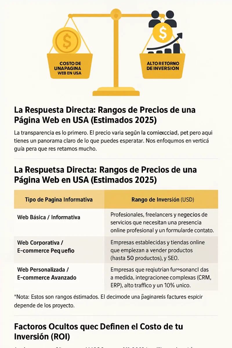 Cuánto Cuesta una Página Web