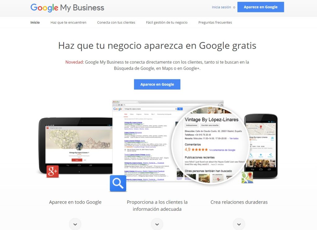 Perfil de Negocio Google