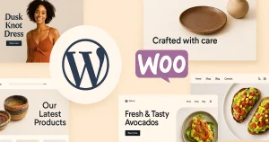 Ejemplos de por qué vender con WordPress es ideal al lanzar una tienda online: control total y diseño profesional.