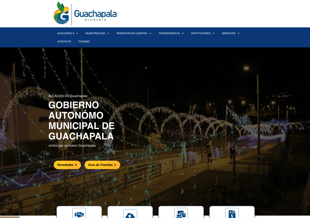 diseño web Municipal Guachapala