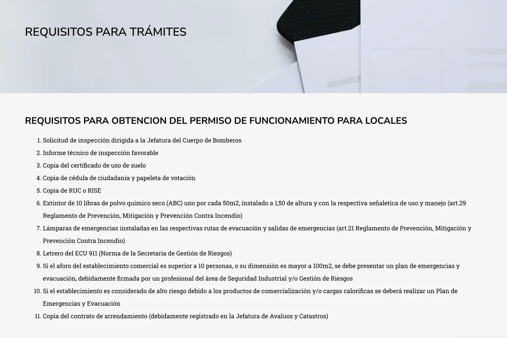 Requisitos para la digitalización permisos de funcionamiento de locales en Santa Isabel.