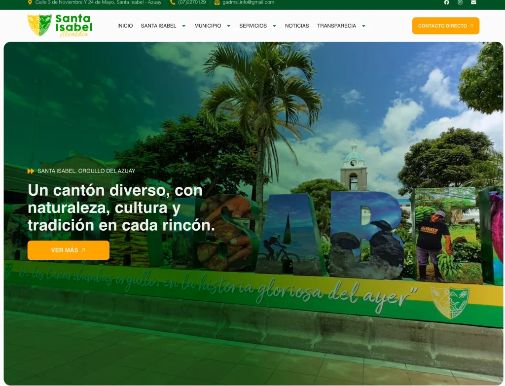 Web GAD Municipal Santa Isabel: 7 Claves de Éxito en Solución LOTAIP y Turismo Digital