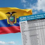 Un profesional revisando su rol de pago detallado con el cálculo de salario bruto a neto.